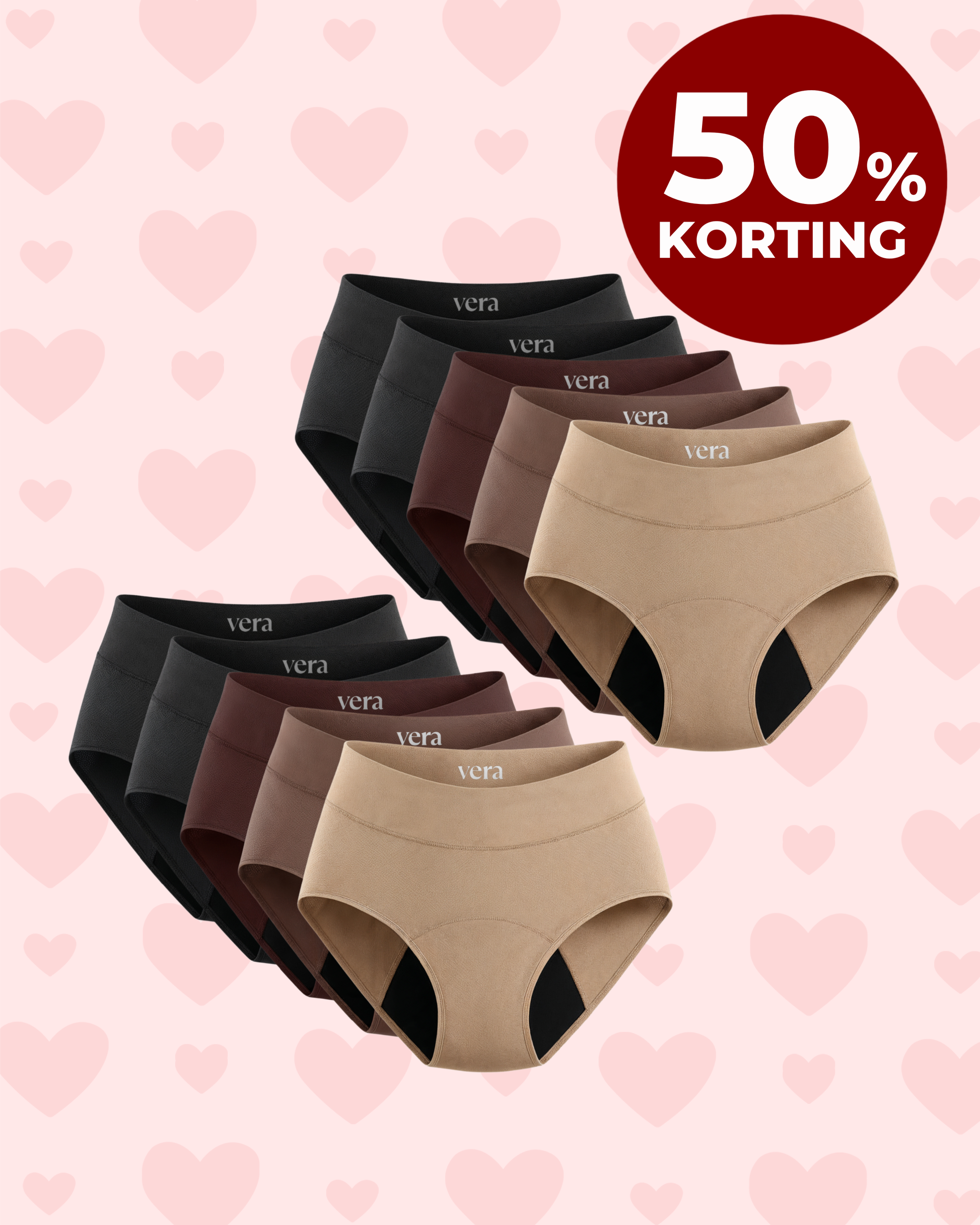 VERA© Lekvrij Ondergoed (10-Pack)