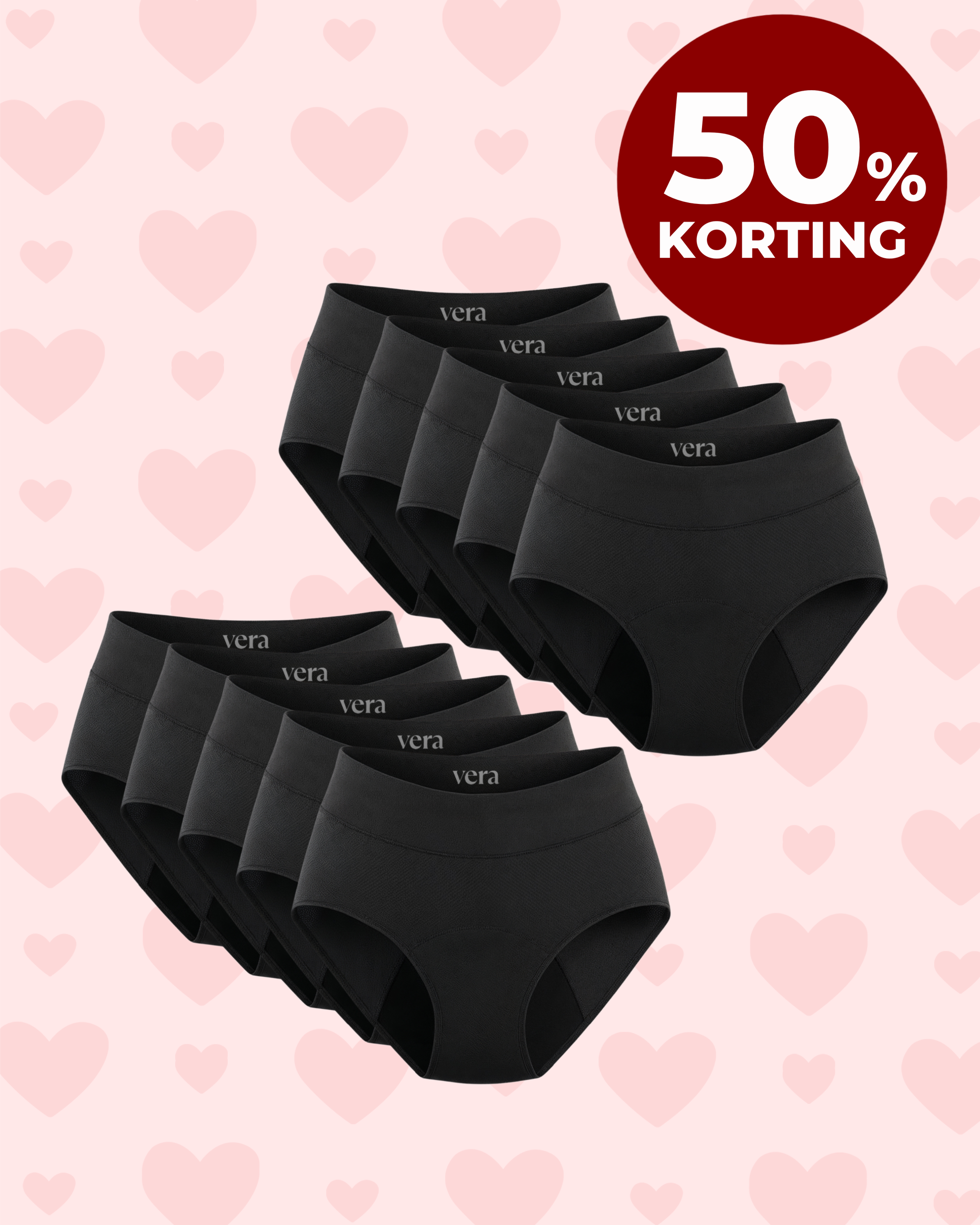 VERA© Lekvrij Ondergoed (10-Pack)