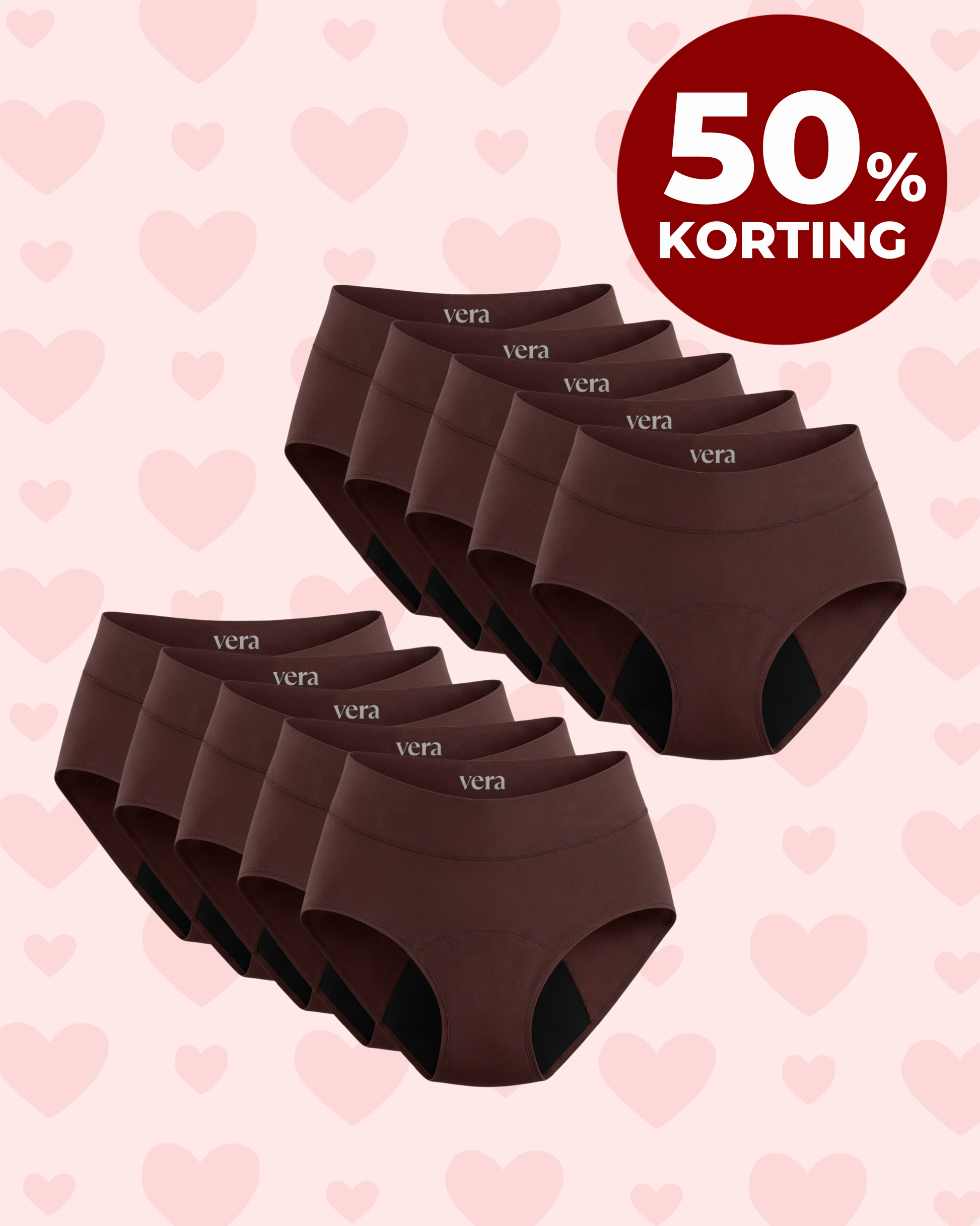 VERA© Lekvrij Ondergoed (10-Pack)