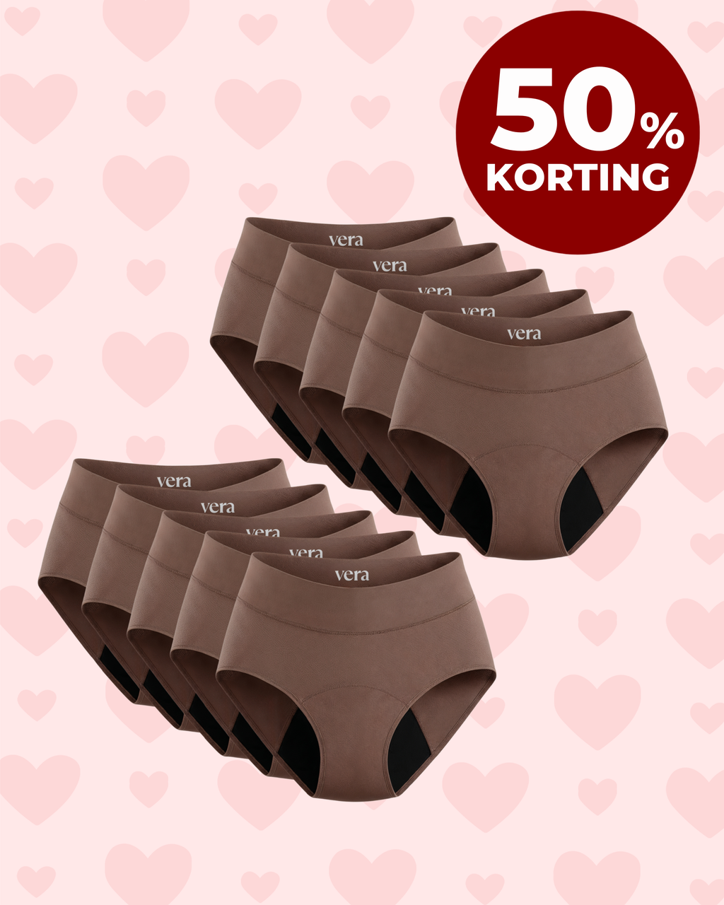 VERA© Lekvrij Ondergoed (10-Pack)