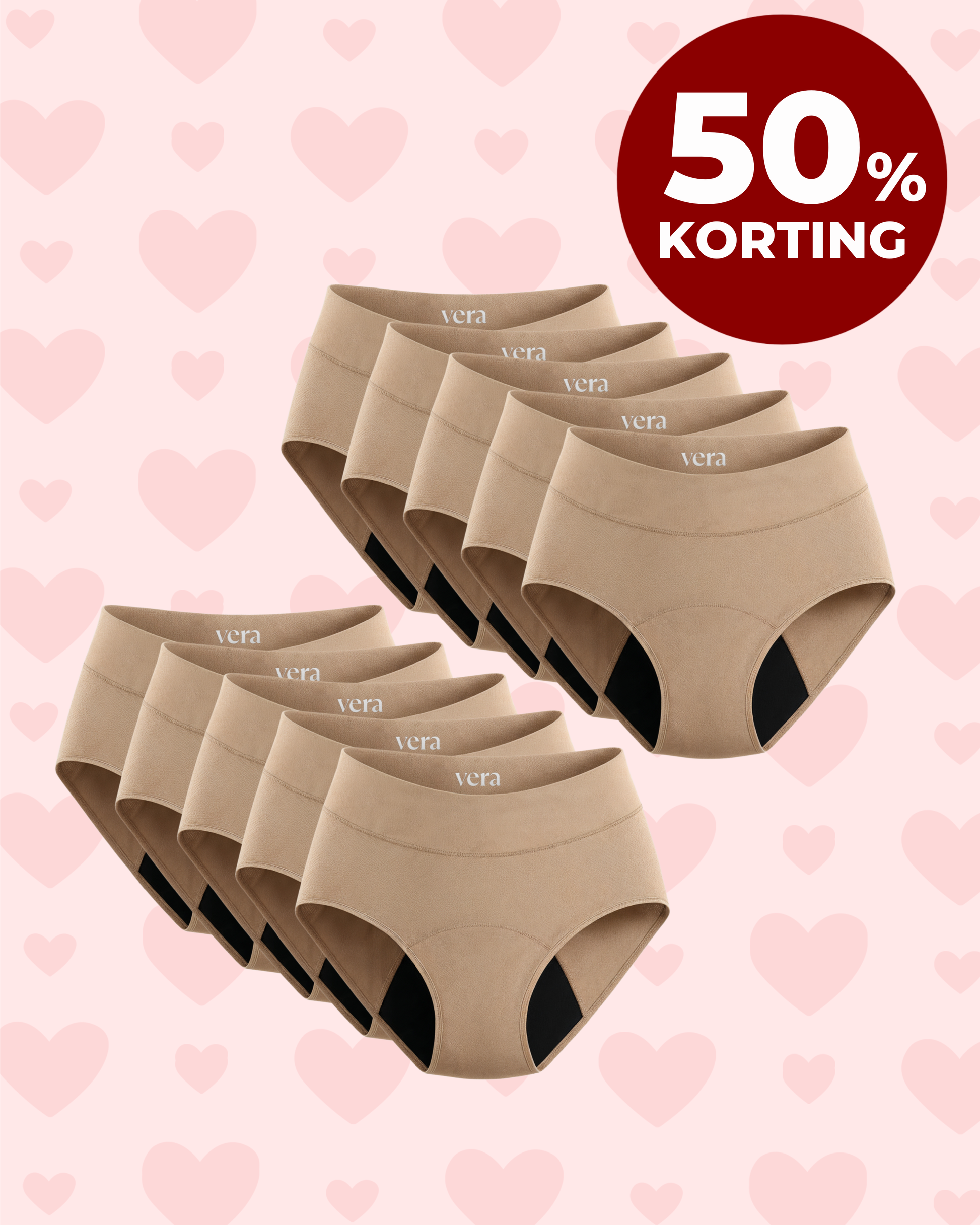 VERA© Lekvrij Ondergoed (5-Pack)