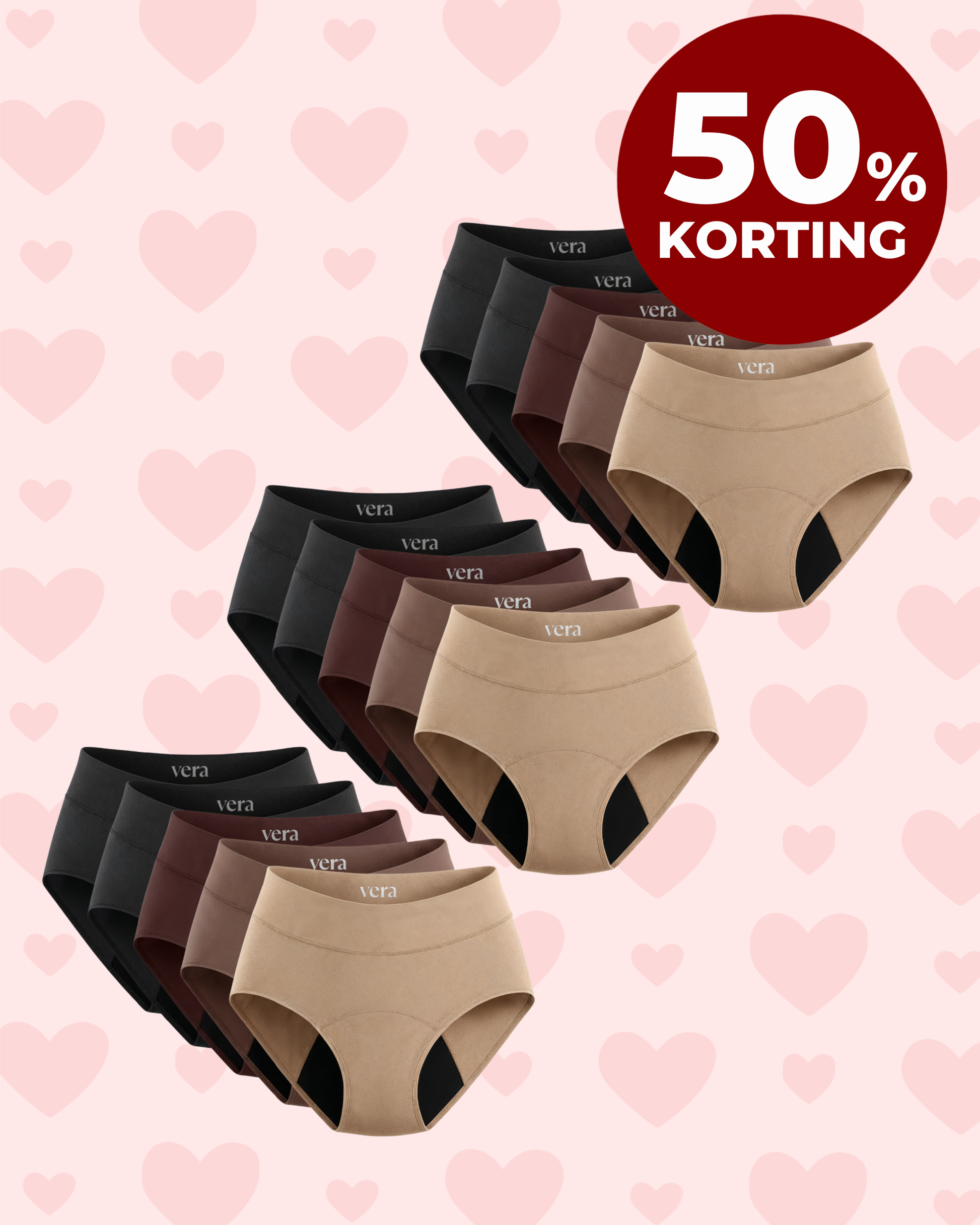 VERA© Lekvrij Ondergoed (5-Pack)