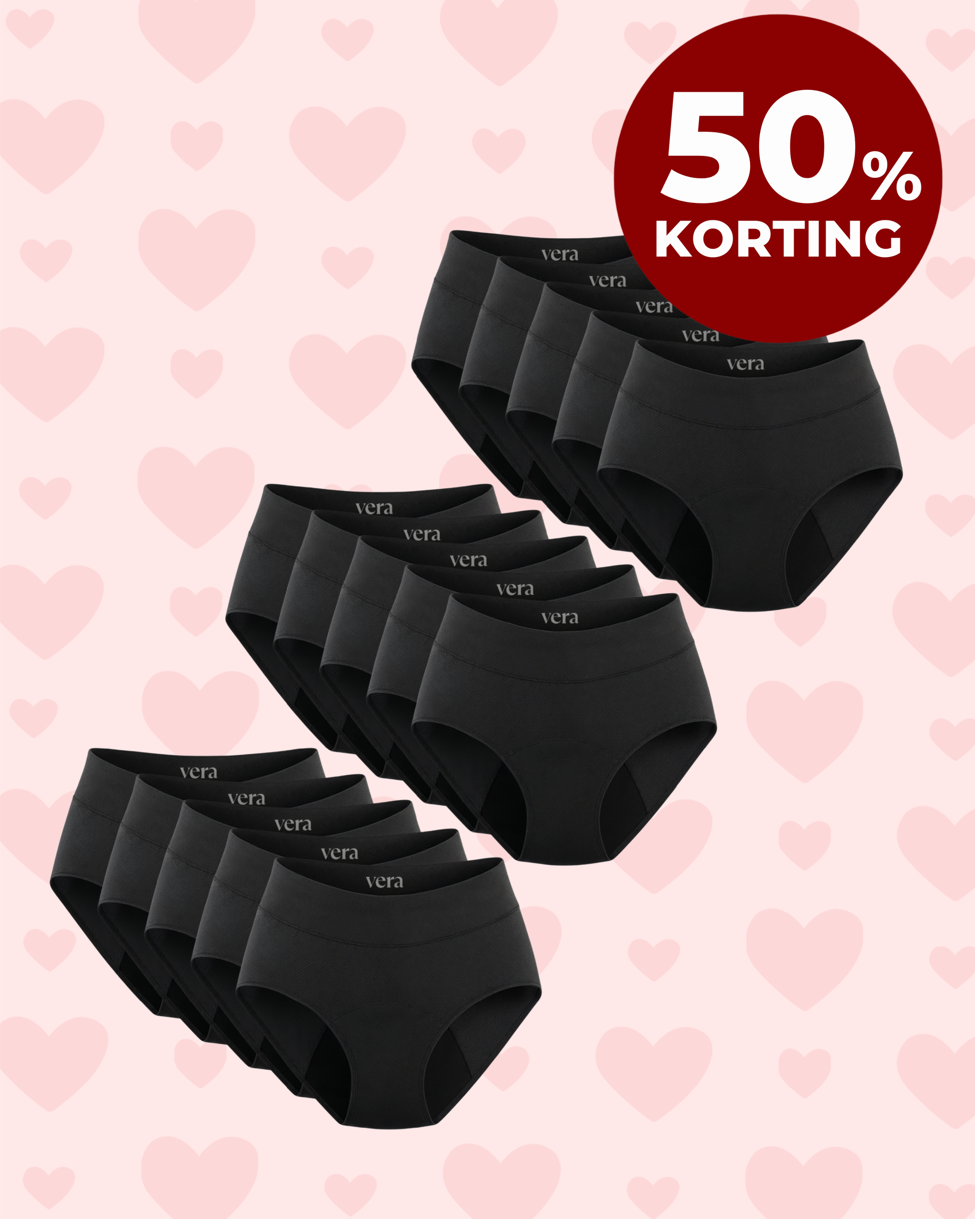 VERA© Lekvrij Ondergoed (5-Pack)