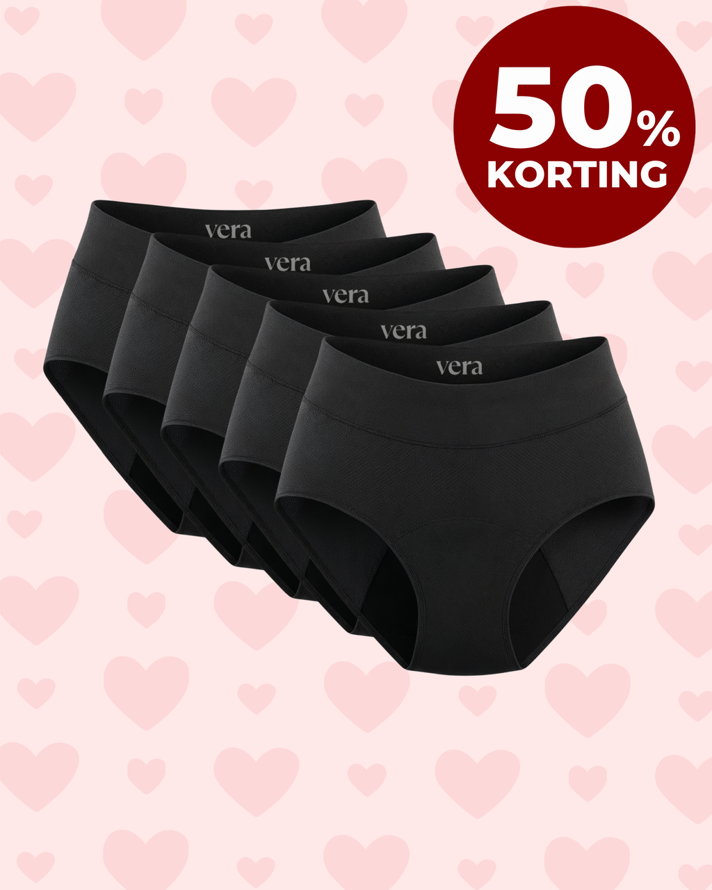 VERA© Lekvrij Ondergoed (5-Pack)