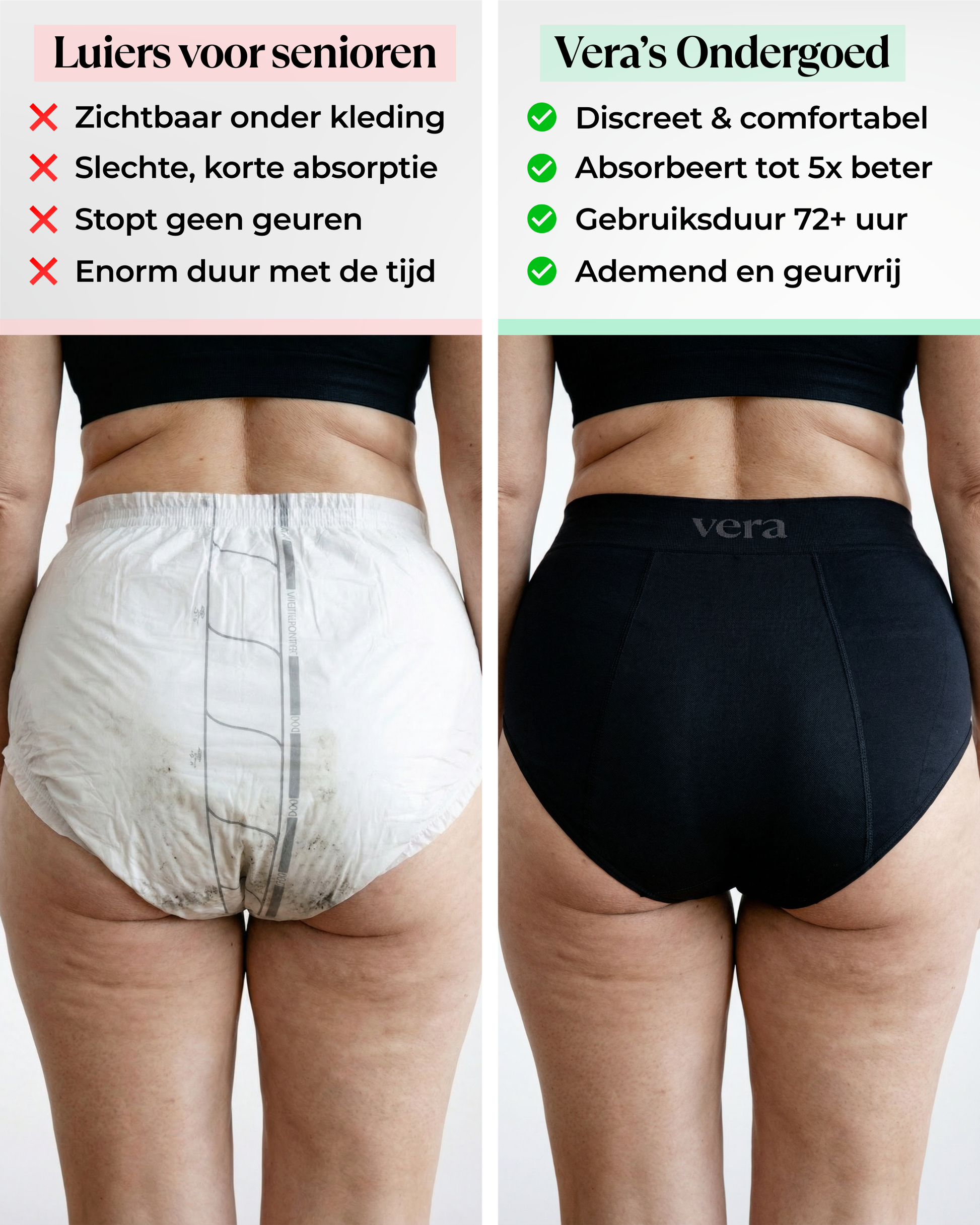 VERA© Lekvrij Ondergoed (3-Pack)