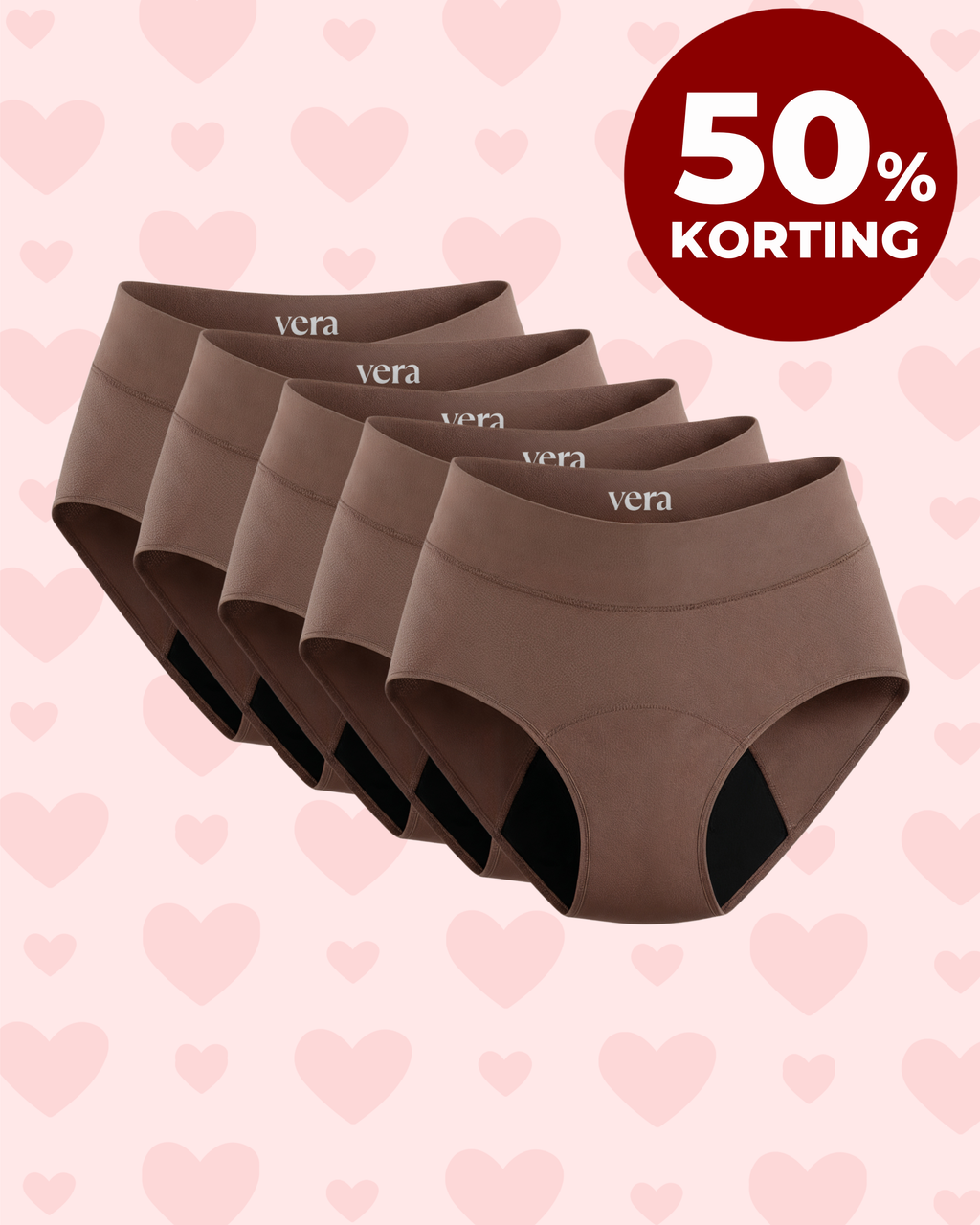 VERA© Lekvrij Ondergoed (5-Pack)