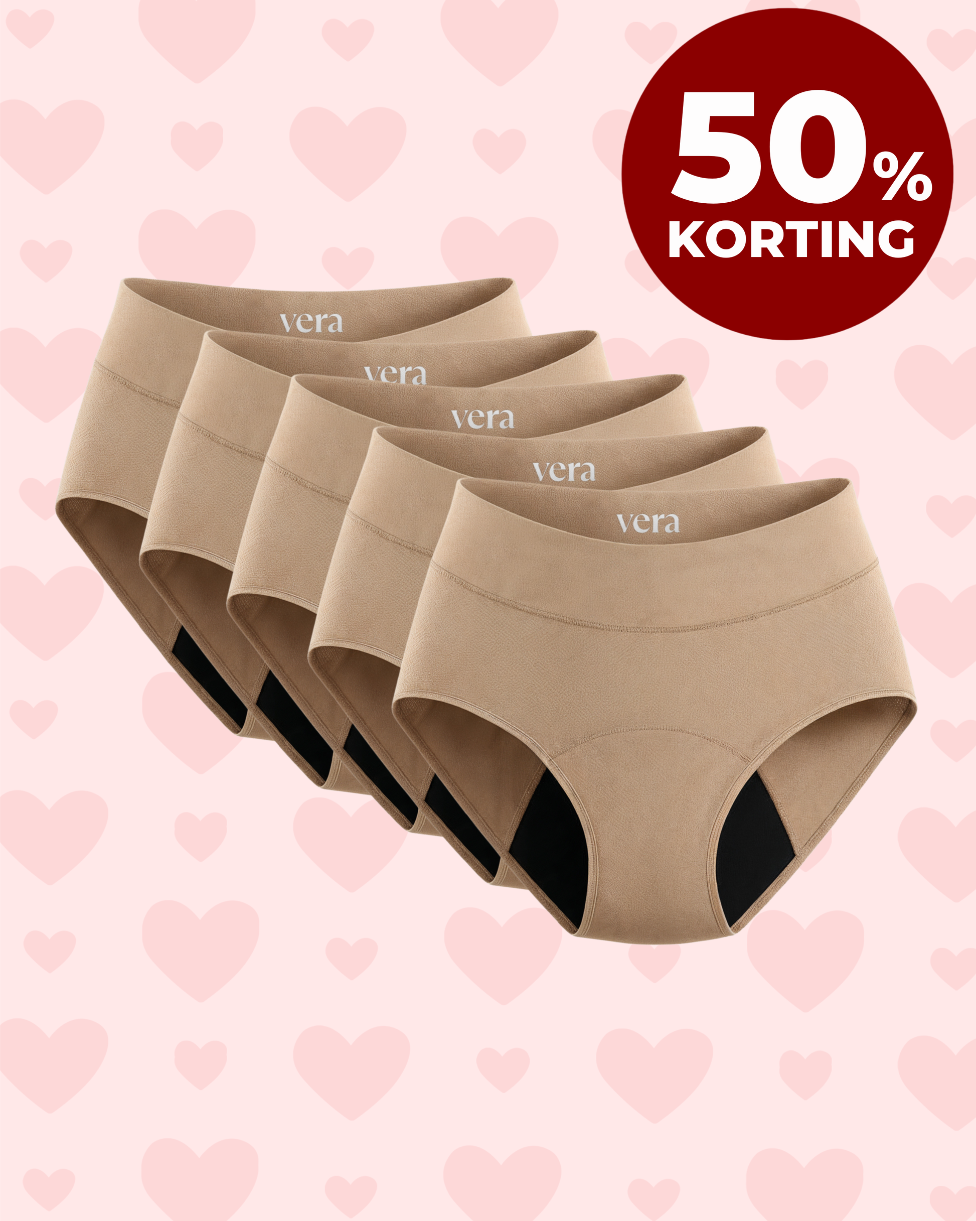 VERA© Lekvrij Ondergoed (5-Pack)